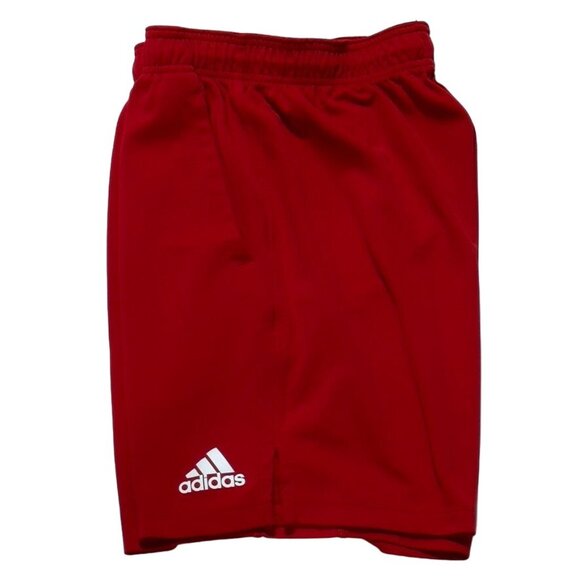 ADIDAS Aero Ready Boy's Red Athletic Shorts Polyester Stretch Size M - Picture 2 of 6